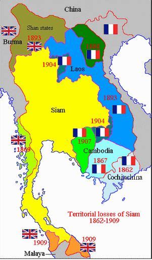 Territorial Claims Abandoned By Siam In The Late 19th And Early 20th
