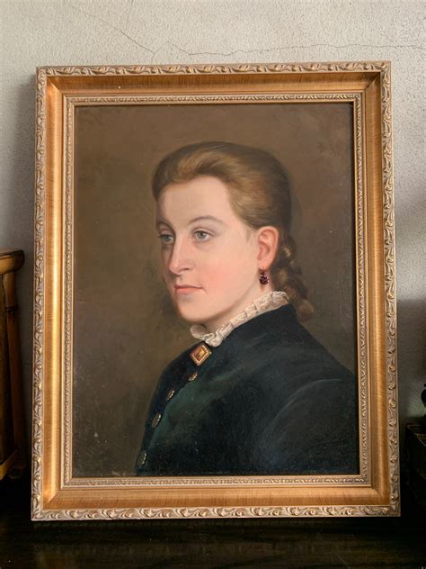 Portrait Of A Lady 19th Century Oil Painting Sandt Decorative Antiques