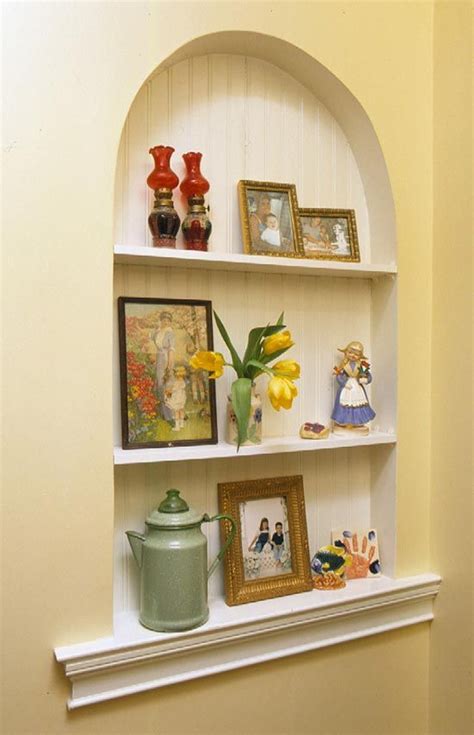 Add Shelves In Arched Niches Wall Niche Ideas Niche Decor Art Niche