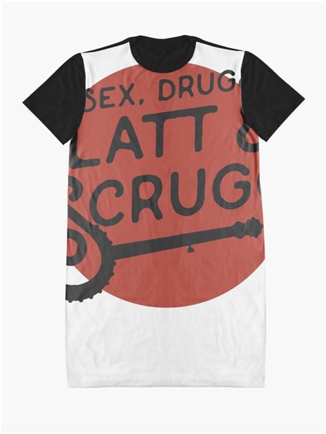 sex drugs flatt and scruggs bluegrass tee graphic t shirt dress for sale by giantstepdesign