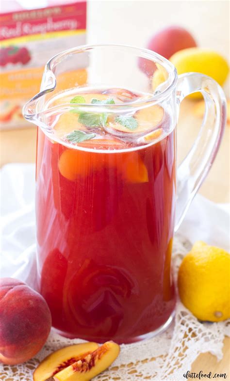 This Easy Homemade Iced Tea Recipe Is Filled With Fresh Peaches Sweet