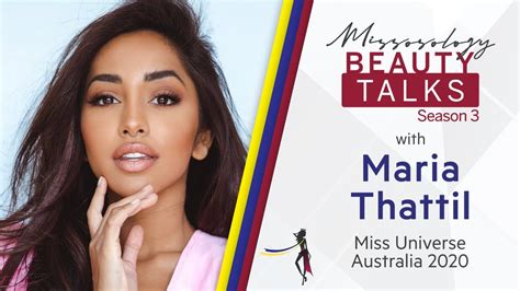 Watch Beauty Talks With Miss Universe Australia 2020 Maria Thattil Missosology