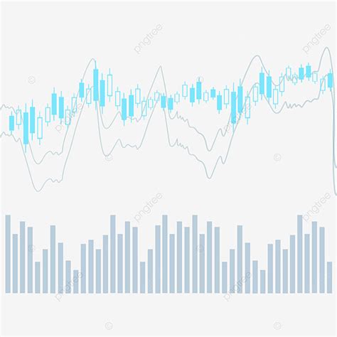 Stock K Line Chart Aufwärtstrend Handelsmarkt Blue Gradient Candle