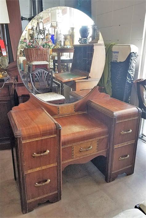 Something with a hard case. Antique Vanity Dresser With Round Mirror ~ BestDressers 2019