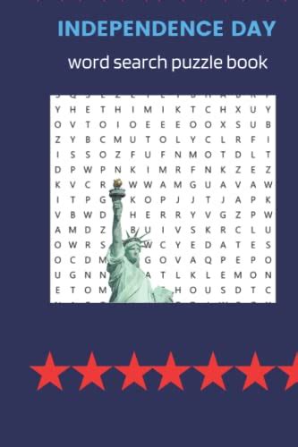 Independence Day Word Search Puzzle Book 100 Independence Day Related