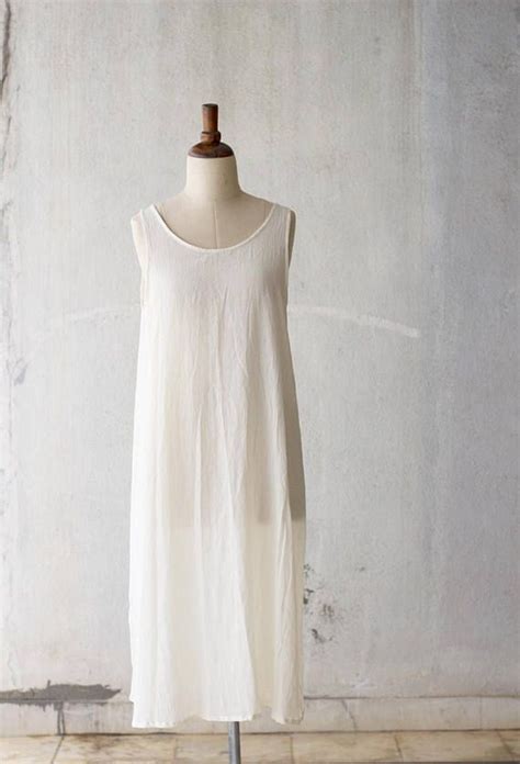 Slip Dress In White Under Dress Night Dress Luxurious Etsy India