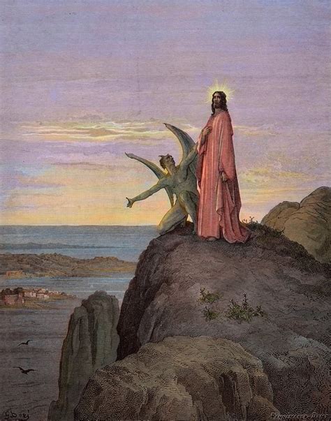 Jesus In The Desert Subjected To The Temptation Of The Devil The Temptation Of Christ Satan