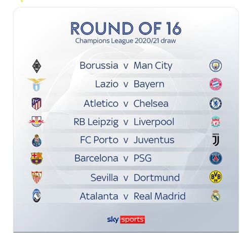 16 february & 10 march porto vs juventus: MAX SPORTS: CHAMPIONS LEAGUE 2020-21 DRAW | ROUND OF 16