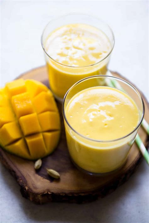 Simple Mango Lassi Recipe Healthy Nibbles By Lisa Lin