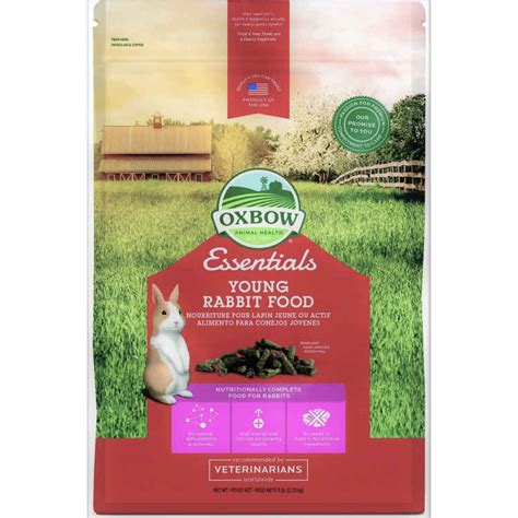 90 x 200 x 300mm band material: Oxbow Essentials Young Rabbit Food 5lb | Sunset Feed & Supply