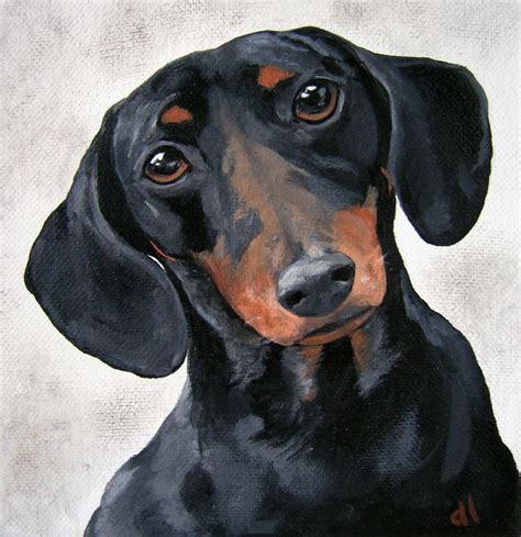 Donnas Art At Mourning Dove Cottage A Dachshund Painting