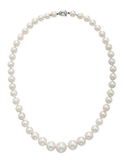 An Important Single Strand Natural Pearl Necklace Christies