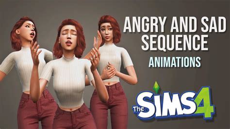 The Sims 4 Animation Pack Download Angry And Sad Sequence Youtube