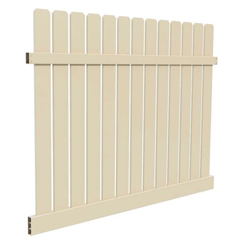 Strength, beauty, and affordability to match any setting. Veranda 6 ft. X 8 ft. Sacramento Sand Vinyl Fence Panel ...