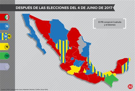 Mapa De México Nuevo Mapa Detallado Político Estados Individuales Hot Sex Picture