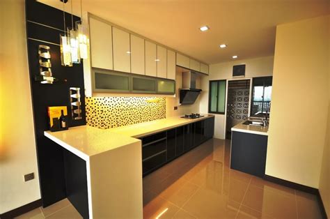 Hodedah long standing kitchen cabinet with top & bottom enclosed cabinet space, one drawer, large open space for microwave, white. Black and White Kitchen with 3G Glass as Cabinets Door ...