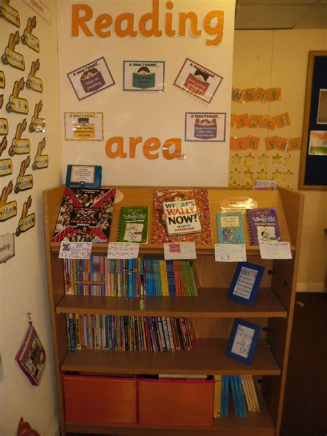 Part Of Lisa Warners Reading Area In Year 4 Classroom Displays
