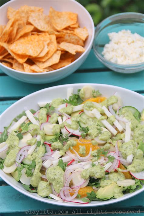 latin chopped salad with hearts of palm jicama and avocado laylita s recipes