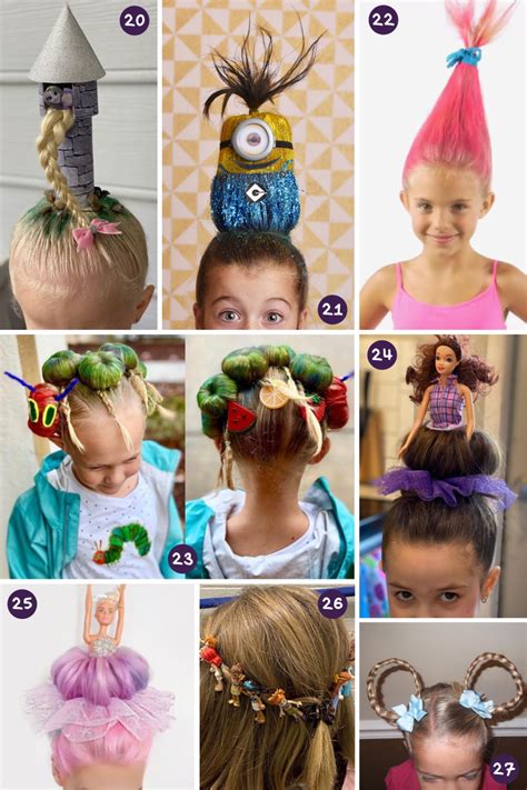 220 Crazy Hair Day Ideas Wacky School Hairstyles For Girls Boys