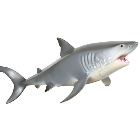 10 Inch Great White Shark Figure Toy Realistic Megalodon Shark Toys