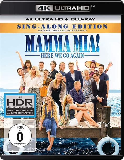 Mamma Mia 2 Here We Go Again 4K 1 UHD Blu Ray 1 Blu Ray Amazon