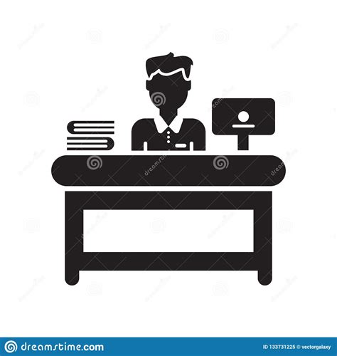 Administrator Icon Isolated On White Background Stock Vector
