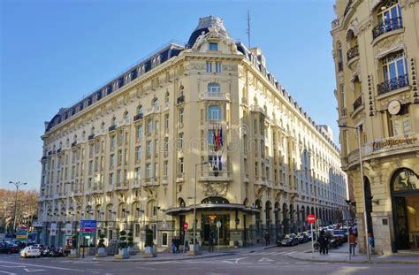 The Landmark Westin Palace Hotel In Madrid Spain Editorial Photo