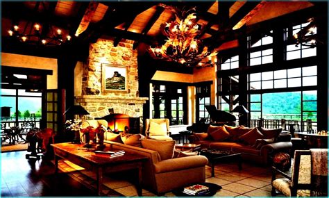 Western Ranch Rustic Decor Homes Room Living Grand Piano Rooms Colorado