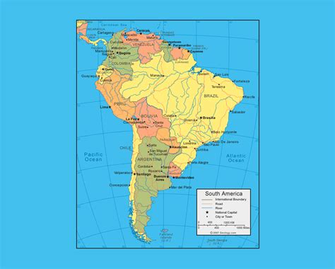 America De Sud Harta América Latina America Latina