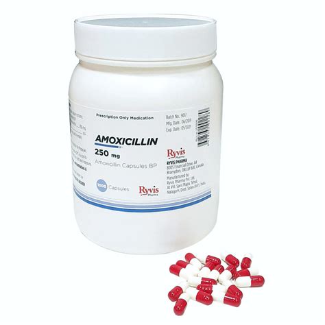 Amoxicillin Capsules BP Mg Ryvis Pharma
