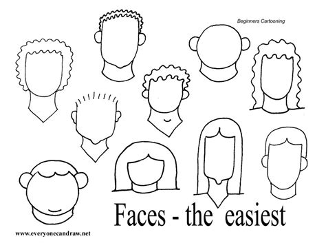 Easy Faces For Portraits Cartoon Drawing Tutorial Drawing Cartoon
