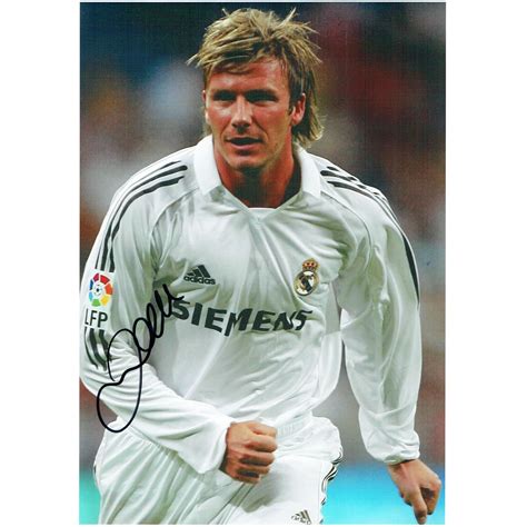 David Beckham Autograph 8x12 Signed Real Madrid Photograph 26479