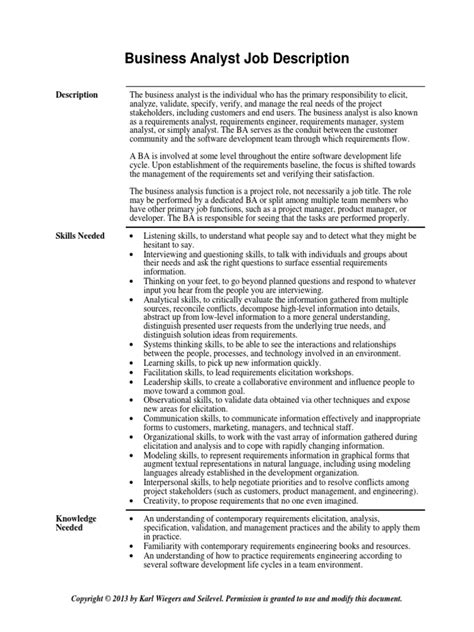 Extendicare is a leading provider of care and services for seniors throughout canada. Technical Business Analyst Job Description - Free Resume ...