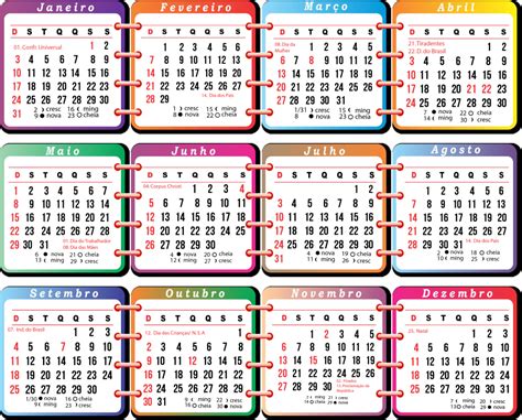 Calendário 2016 Em Pdf Para Imprimir Toda Atual