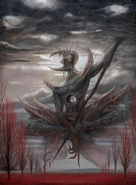 The God Of Despair By Adrian Biłozór Fantasy Artwork Dark Fantasy