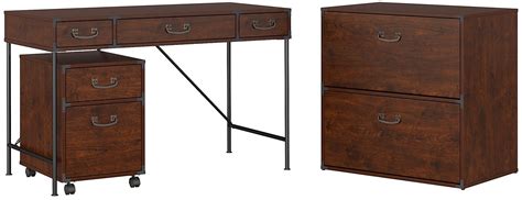 There are 6380 desk with cabinet for sale on etsy, and they cost $273.65 on average. Ironworks Coastal Cherry 48" Writing Desk with 2 Drawer ...