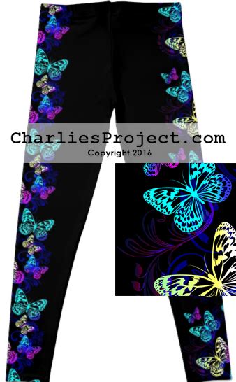 Butterflies On Sides Charlies Project Leggings Butterflyleggings Butterfly Butterfly