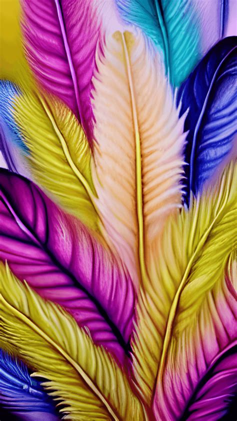 Pastel Feathers And Flowers · Creative Fabrica