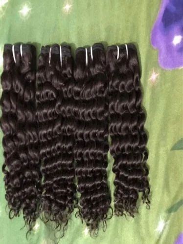 Black Raw Unprocessed Curly Indian Hair For Personalparlour Plastic Packaging At Rs 3500