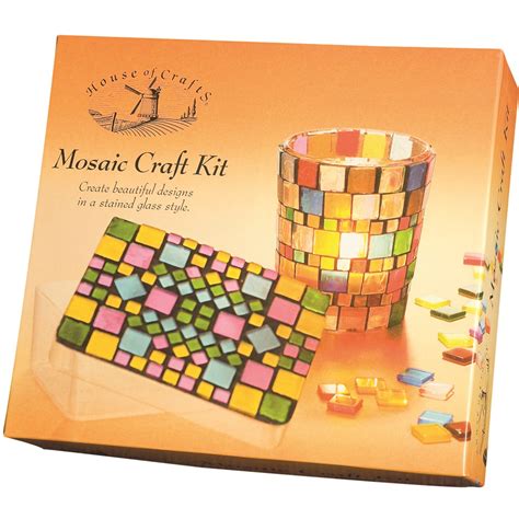 House Of Crafts Mosaic Tile Craft Kit Quickdraw Supplies