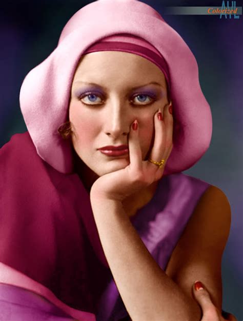 colors for a bygone era colorized joan crawford circa 1920