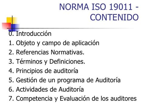 Clase 10 Generalidades Auditorias Y Norma Iso 19011