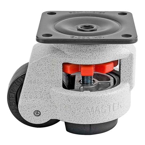 Foot Master 2 12 In Nylon Wheel Top Plate Leveling Caster With Load
