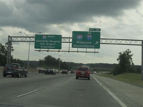 Exit 30 To I 77 I 85 North Charlotte North Carolina