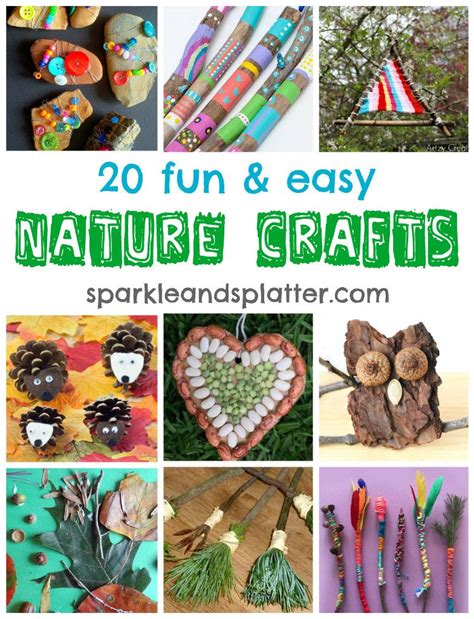 20 Fun Easy Nature Crafts Nature Crafts Crafts Fun Easy