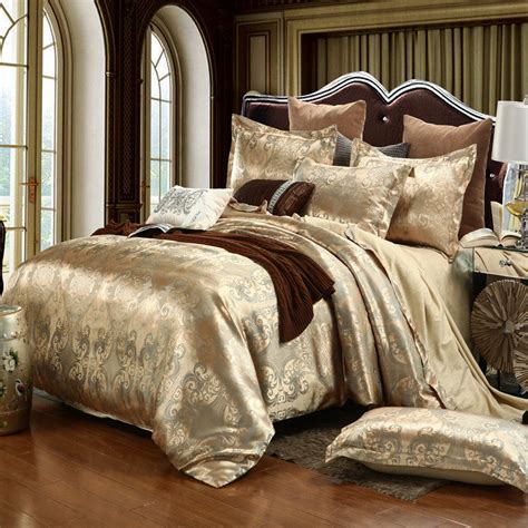 Luxury Jacquard Bedding Sets Queen/King Size Duvet Cover Set ...