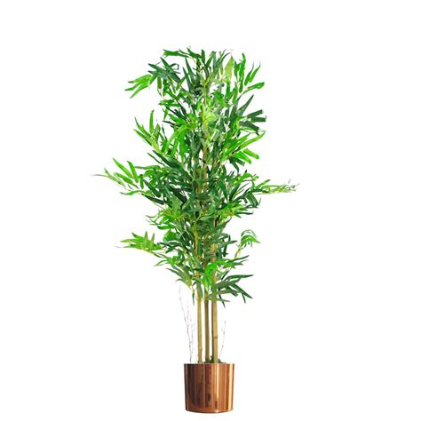 120cm 4ft Natural Look Artificial Bamboo Plants Trees With Copper