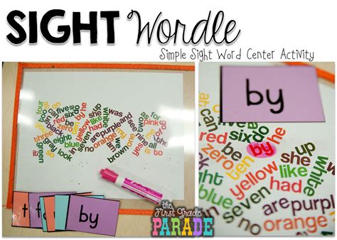 Sight Wordle Simple Sight Word Center The First Grade Parade