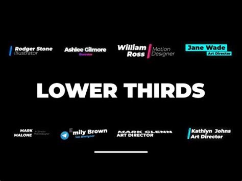 Simple sunset clean lower thirds 4k after effects template cutting edge parallax 4k opener after effects template Clean Lower Thirds Final Cut Pro Templates - YouTube