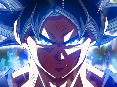 Download Wallpaper 1152x864 Wounded Son Goku Ultra Instinct Dragon